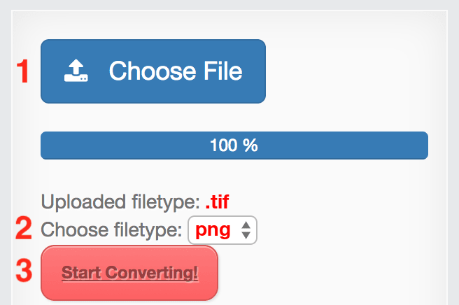 How to convert TIF files online to PNG